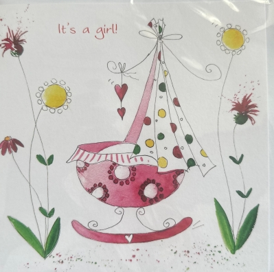 Its A Girl (card)