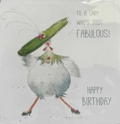 To A Lady Whos Just FABULOUS (card)