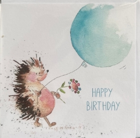 Happy Birthday (Hedgehog card)